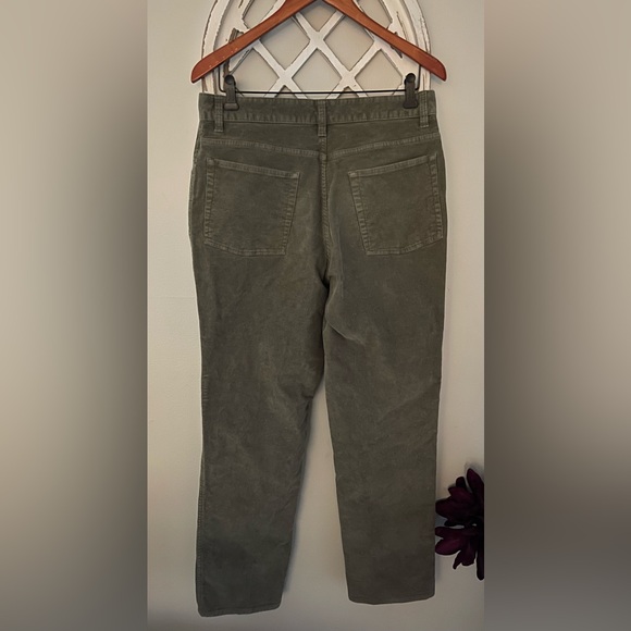 LL Bean Natural Fit Corduroy Pants In Green/Gray Size 32 x 32 - Picture 2 of 15